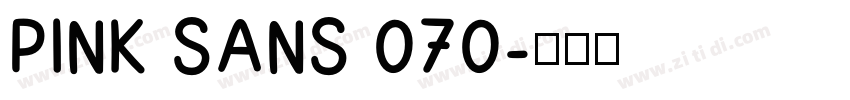Pink Sans 070字体转换